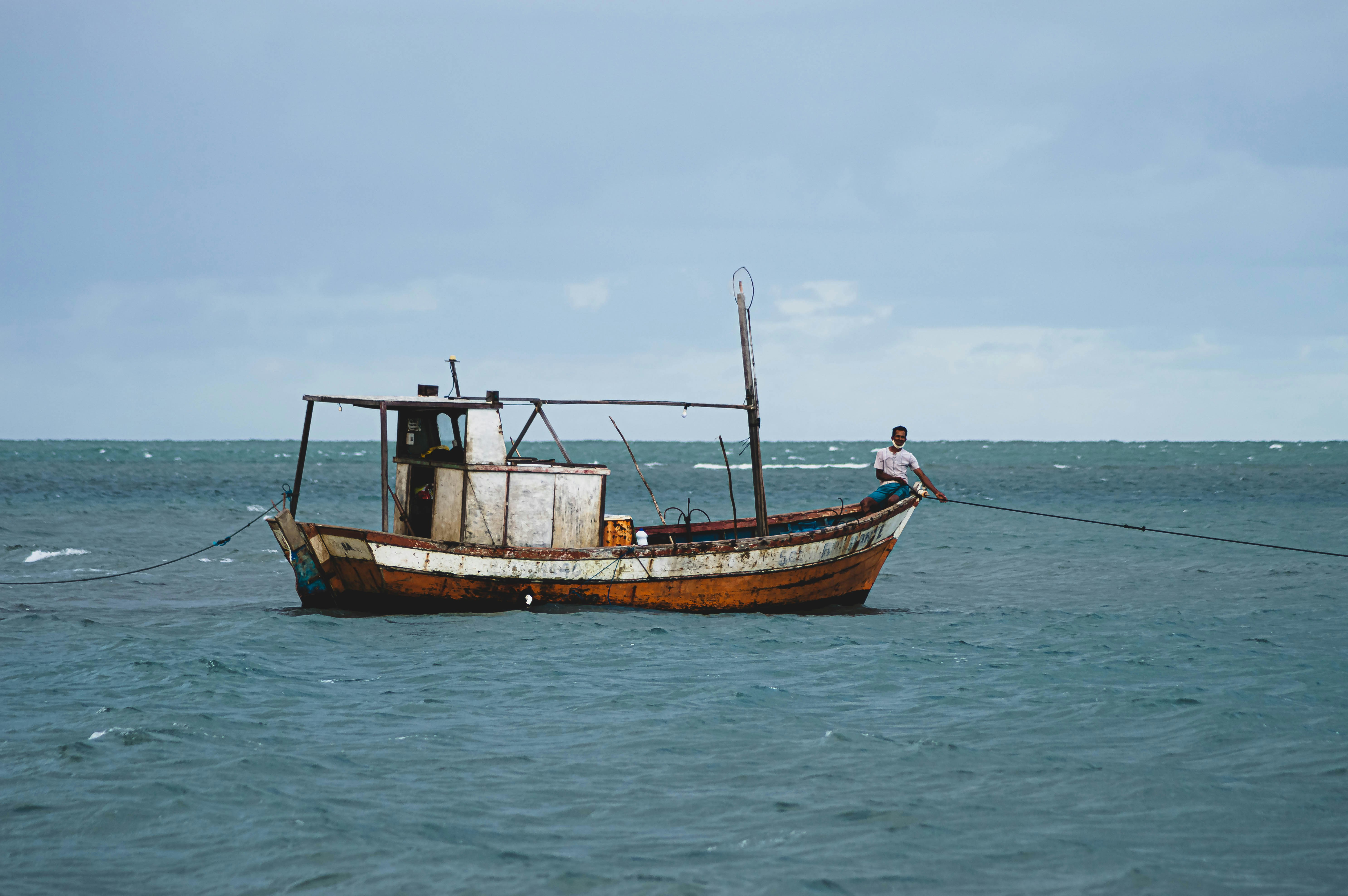 Storing a fishing boat